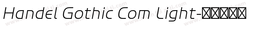 Handel Gothic Com Light字体转换